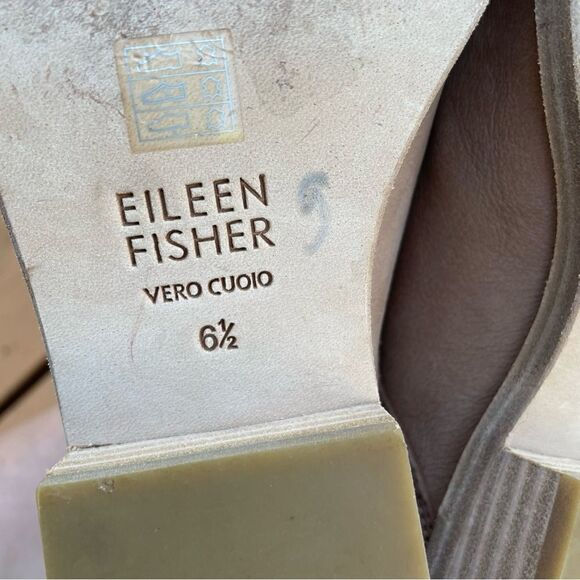 Eileen Fisher Soul Tumbled Suede‎ Ankle Boots Bootie size 6.5 - Picture 8 of 11
